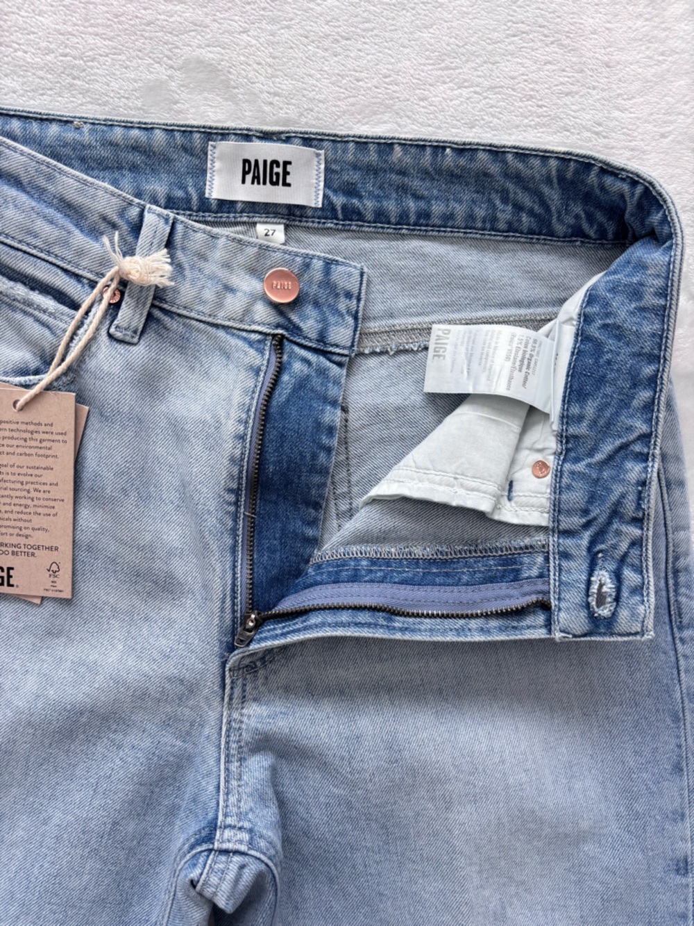PAIGE Marlow Reverse Seamed Super Flare High Rise Jeans--NWT--27 - Picture 4 of 16